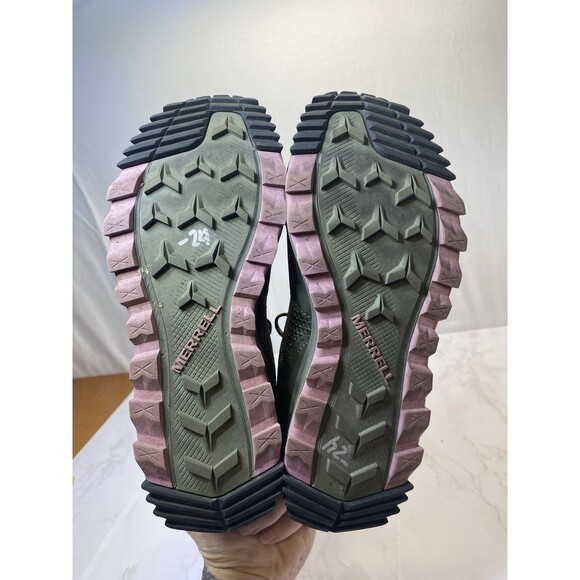 Merrell Bare Access Flex Trail Running Sneaker Shoes Dark Green Women's Size 7 - Picture 4 of 8